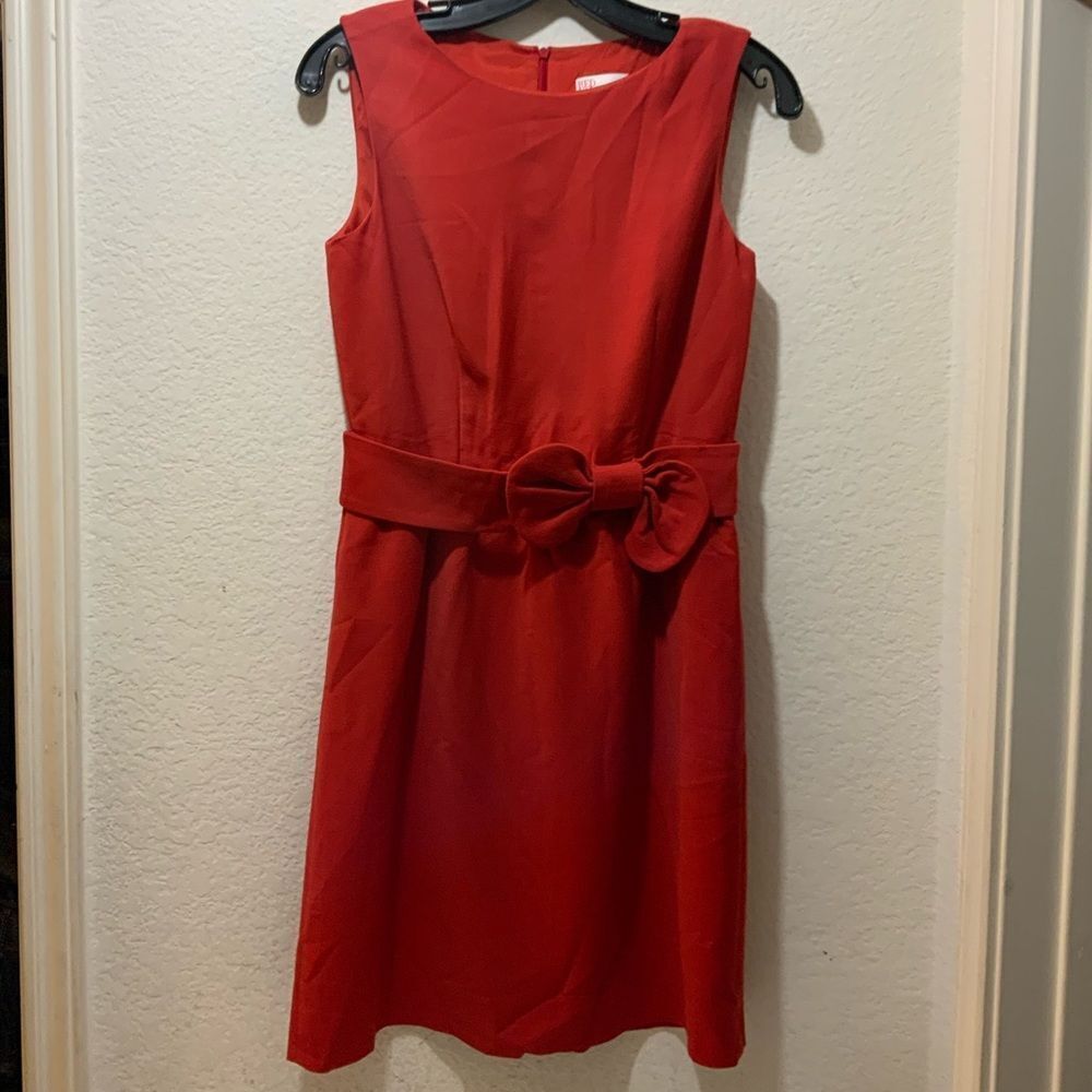 RED VALENTINO red Bow knotted Mini Dress, Size IT 40
